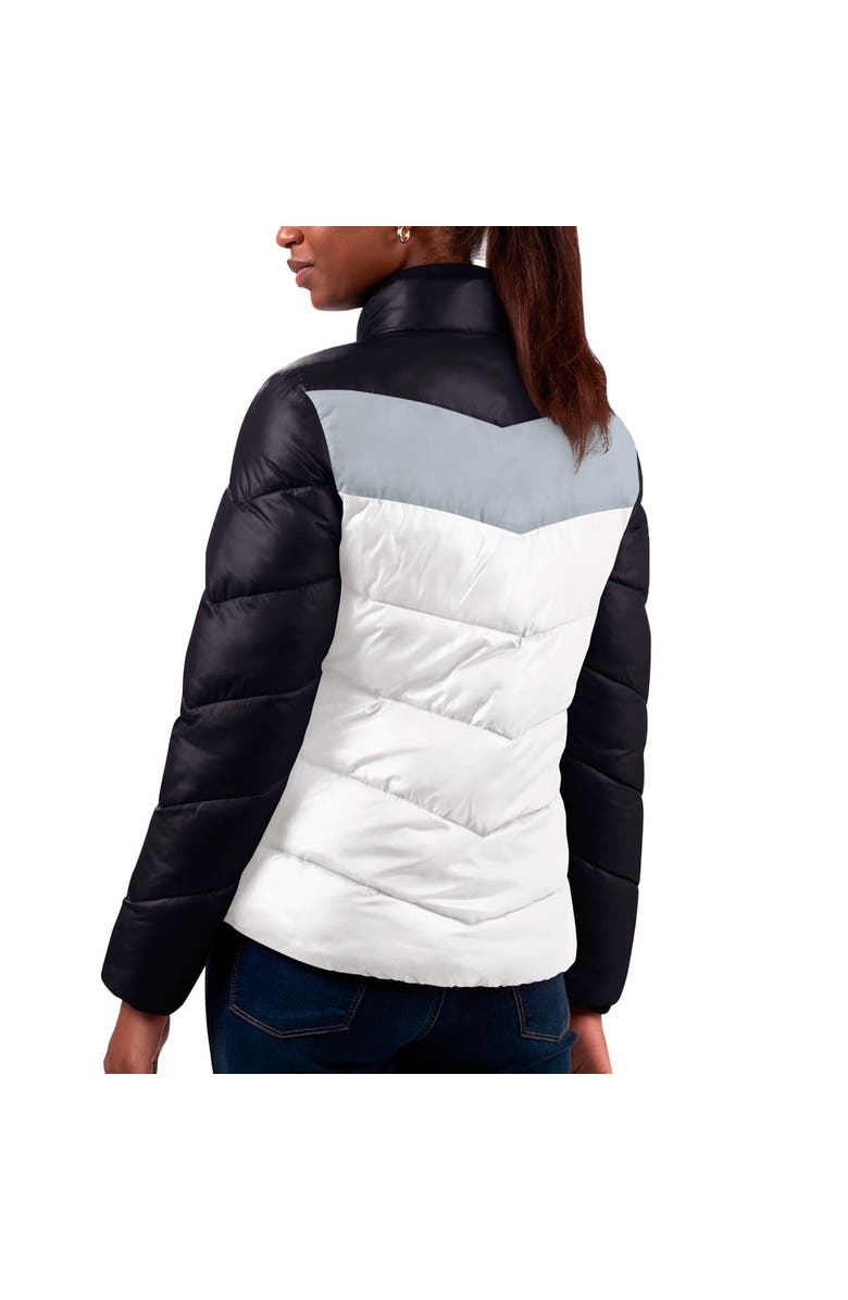 G-III 4HER BY CARL BANKS Women's G-III 4Her by Carl Banks  White/Black Las Vegas Raiders New Star Quilted Full-Zip Jacket, Alternate, color, White