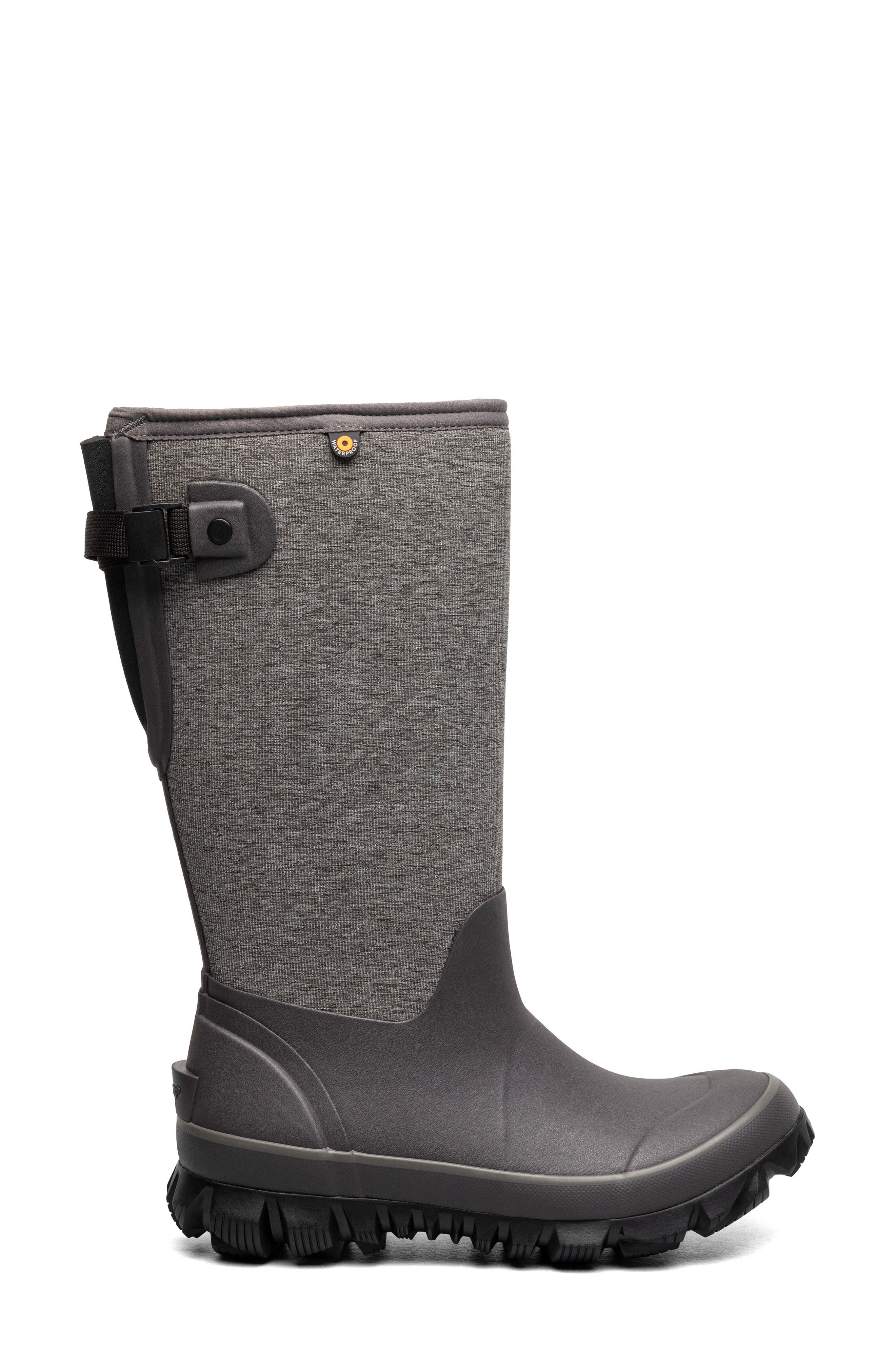 Bogs Whiteout Waterproof Rain Boot, Alternate, color, Gray