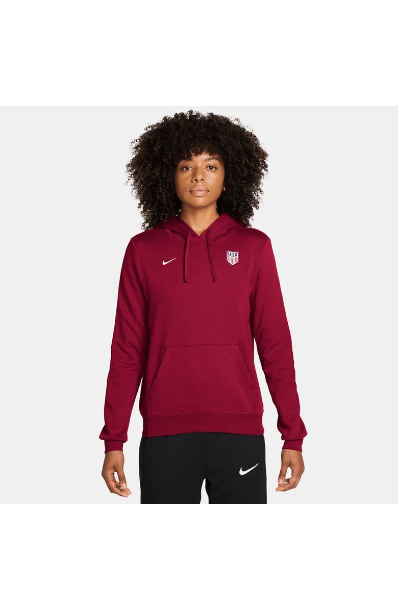 Nike Women's Nike Red USMNT Club Fleece Hoodie, Main, color, Red