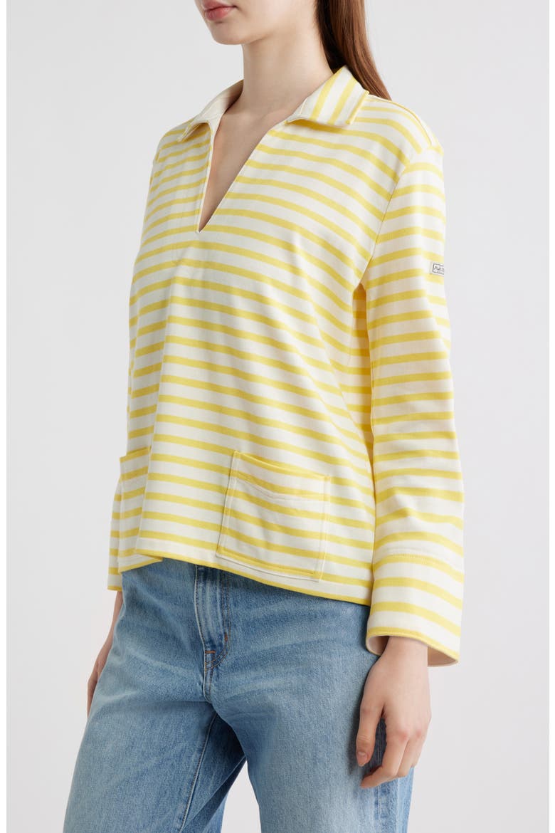 Mariner Stripe Jersey Shirt, Alternate, color, SUNFISH YELLOW/ DECKWASH WHITE