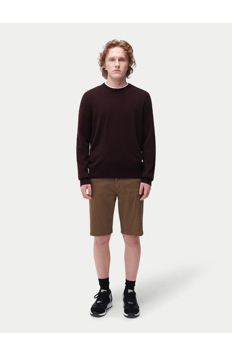 GOBI Mongolian Cashmere Essential Crewneck Cashmere Sweater, Alternate, color, Coffee Bean