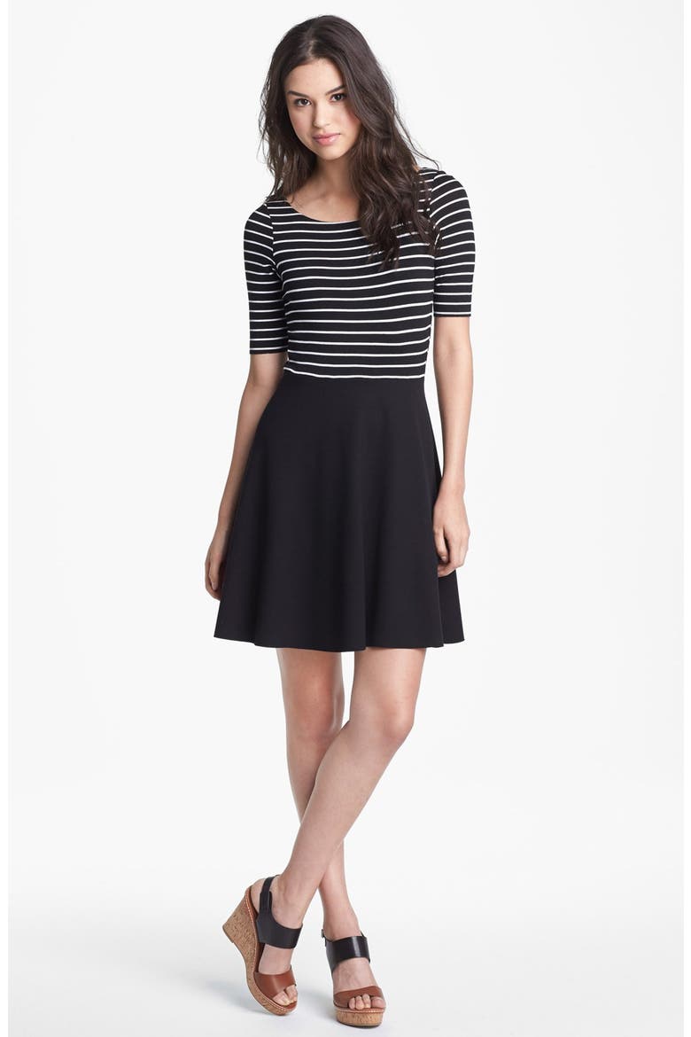 'Brochette' Dress, Main, color, BLACK