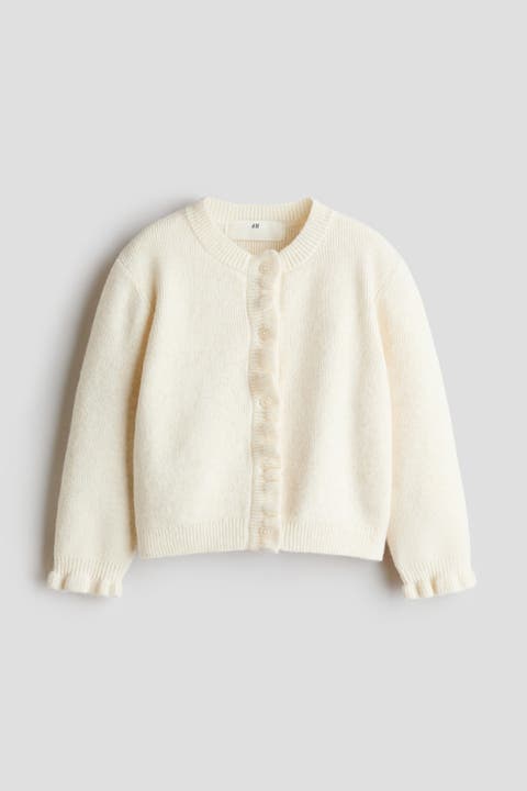 Flounce-detail Cardigan