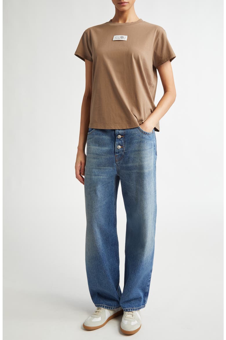 Numeric Logo Patch T-Shirt, Alternate, color, LIGHT BROWN