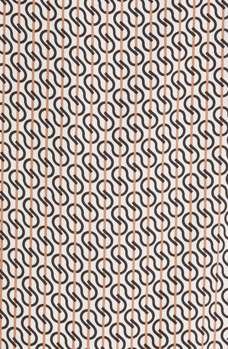 St. John Collection Icon Stripe Silk Crêpe de Chine Blouse, Alternate, color, 