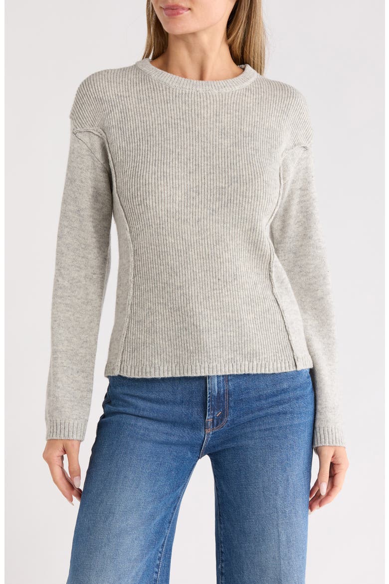 Crewneck Sweater, Main, color, HEATHER GREY