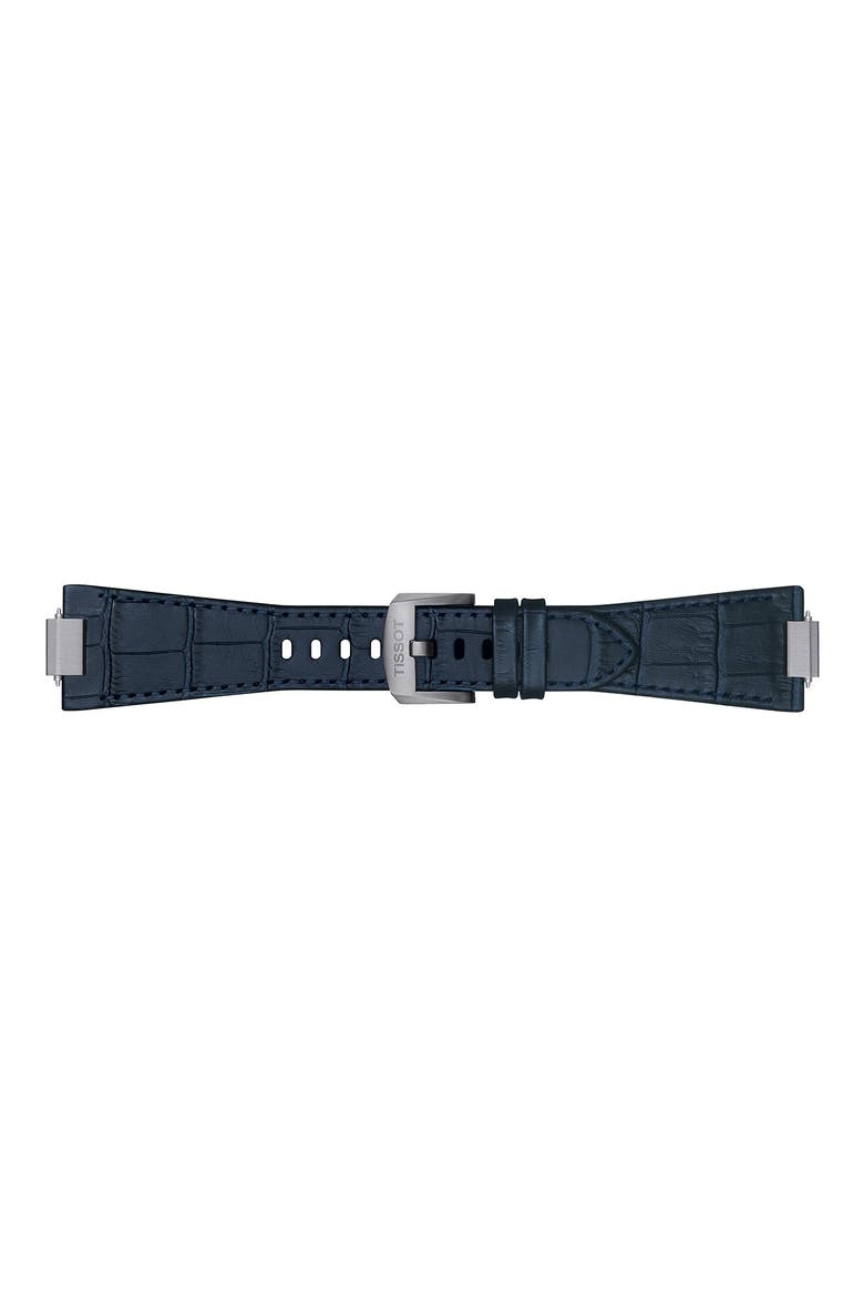 PRX Leather Strap Watch, 40mm, Alternate, color, BLUE