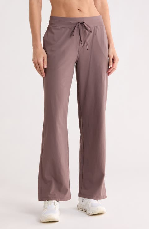 On The Move Mid Rise Straight Leg Pants