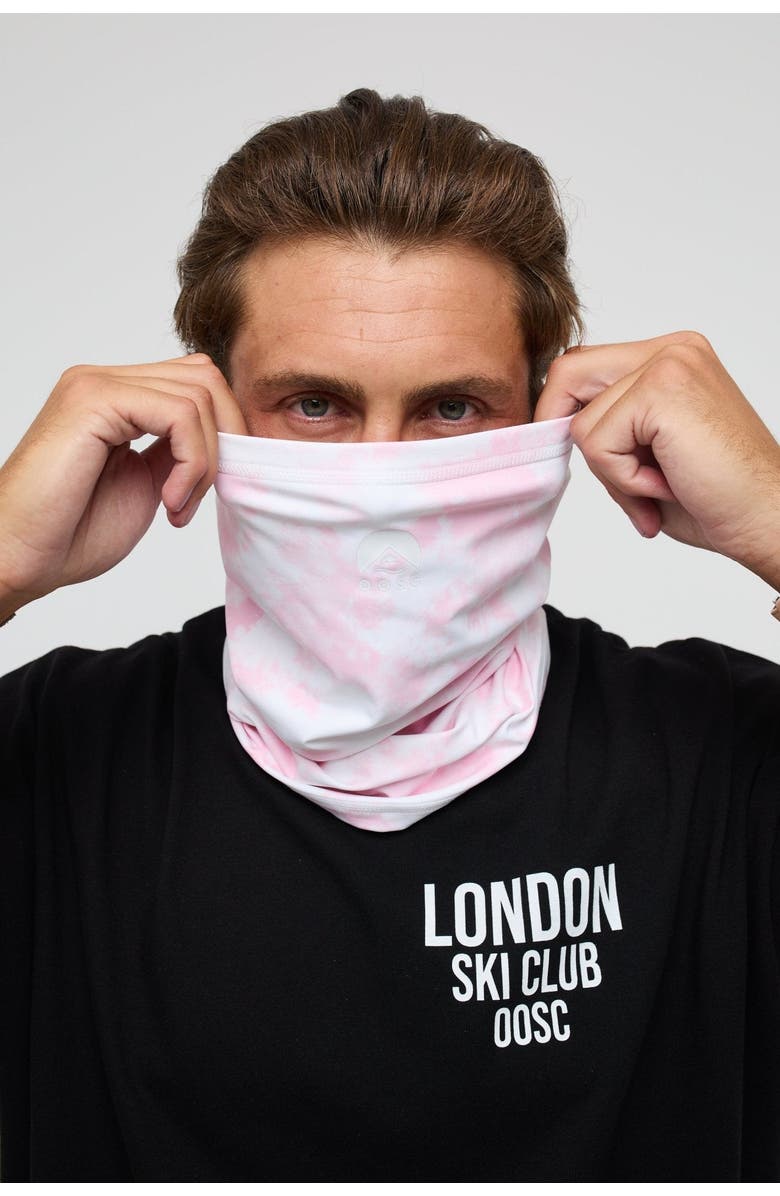 OOSC Neckwarmer - Signature Collection, Alternate, color, Pink And Blue Tie-Dye