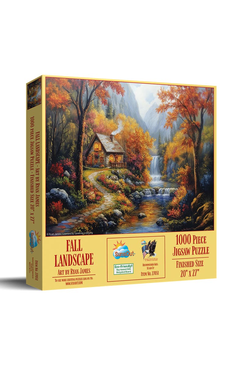 Sunsout Fall Landscape 1000 piece Jigsaw Puzzle for Adults, Main, color, Multicolor