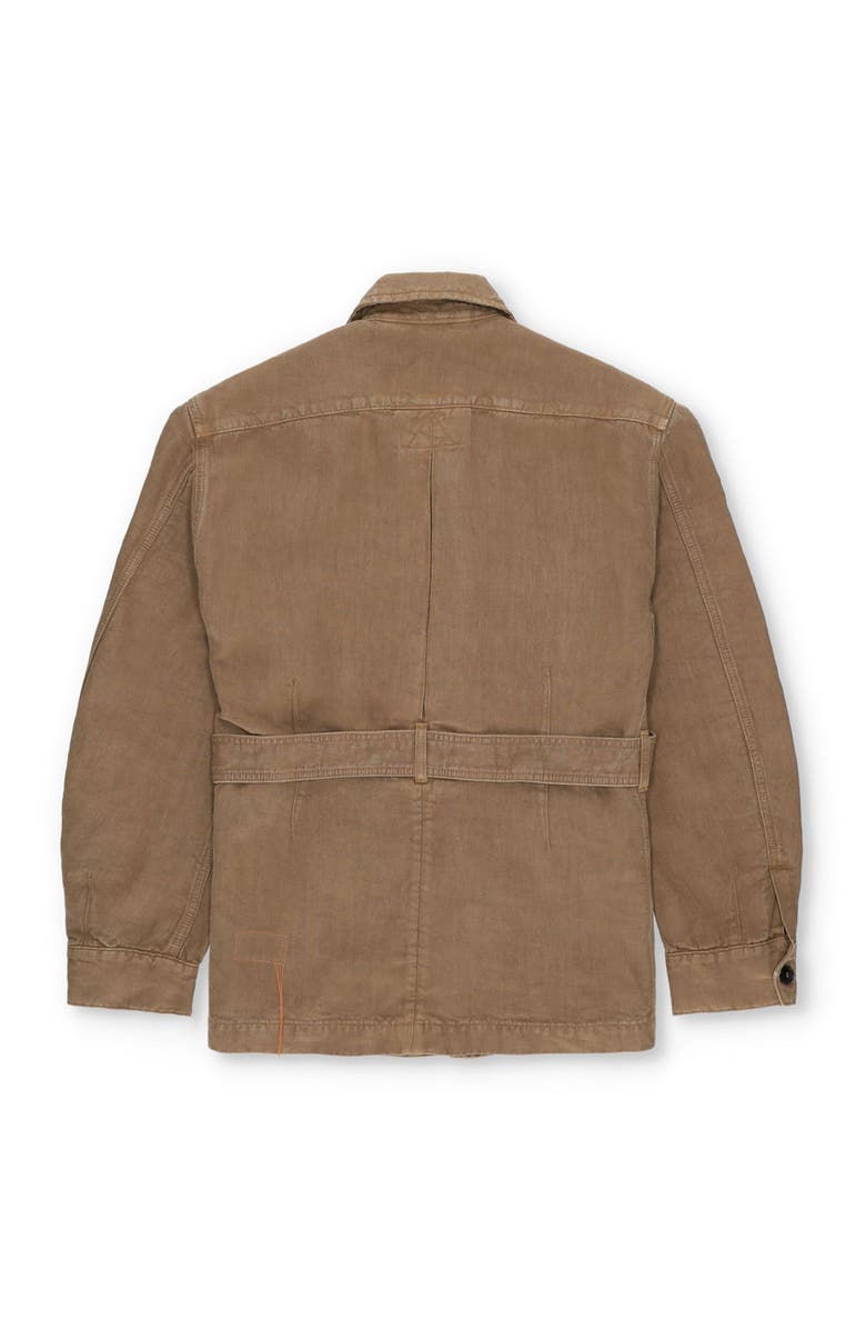 Fortela Clint Linen Sahariana Jacket, Alternate, color, Mou