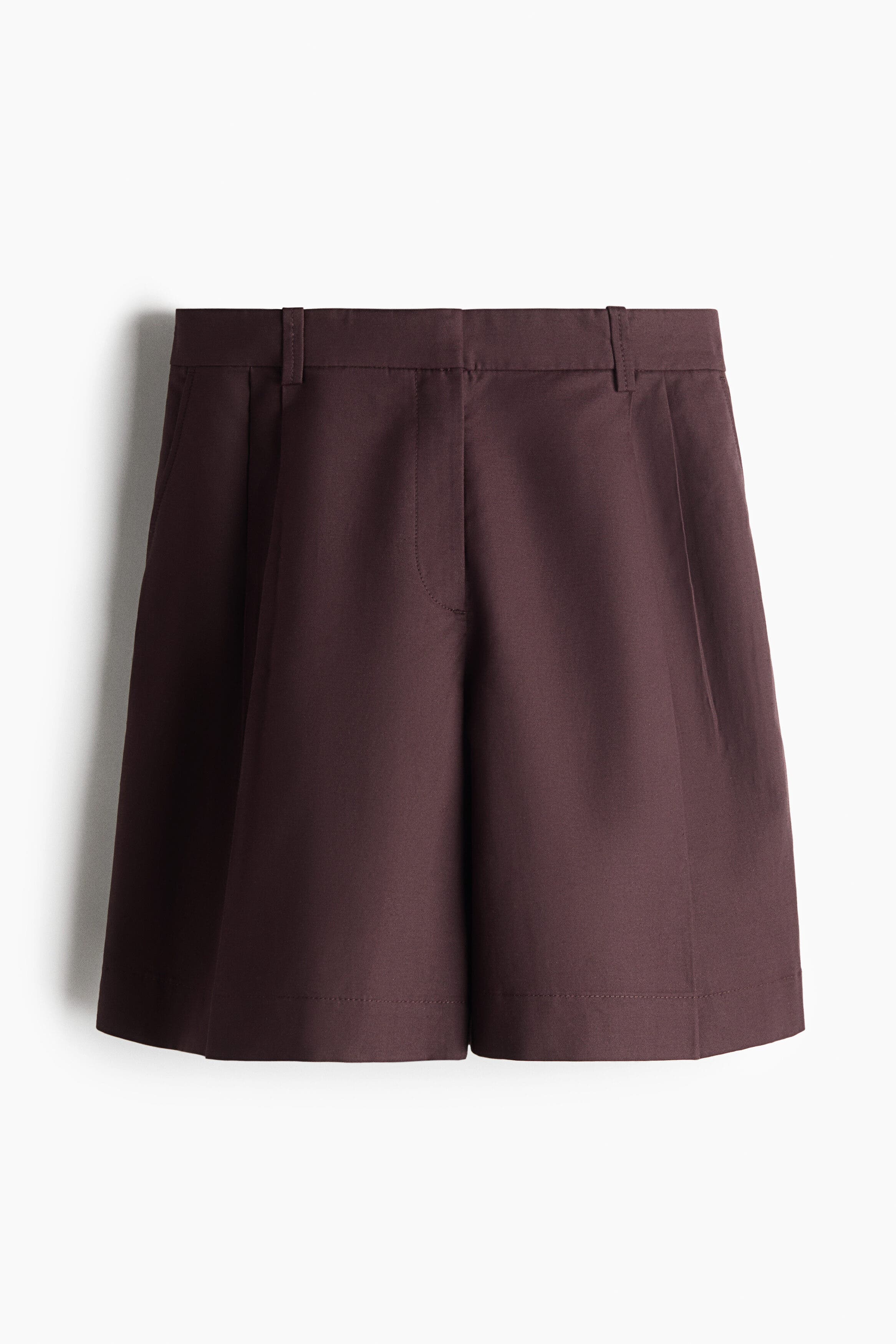 Linen-blend Tailored Shorts - image 3