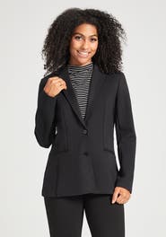 Betabrand Classic Blazer Stretch Ponte