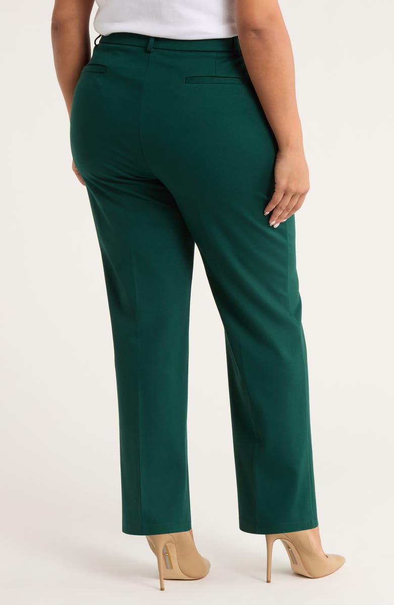 KASPER Pull-On Trouser Pants, Alternate, color, Evergreen