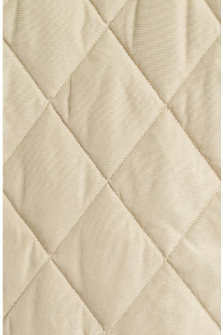 Quilted Down Shirt Jacket, Alternate, color, OFF WHITE