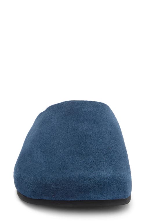 Jeffrey Campbell Content Suede Clog In Blue Suede