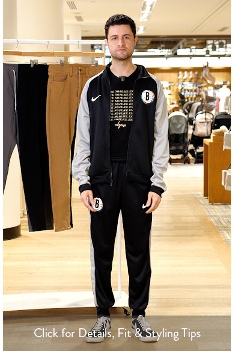 Men's Nike Black Brooklyn Nets 2024/25 City Edition Lightweight Full-Zip Jacket & Pants Set video