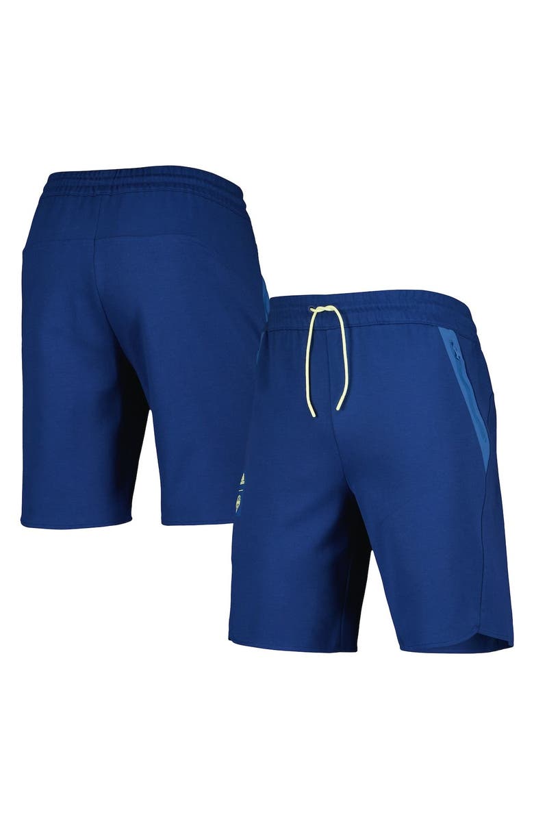 adidas Men's adidas Navy Seattle Sounders FC 2023 Player Travel Shorts, Main, color,