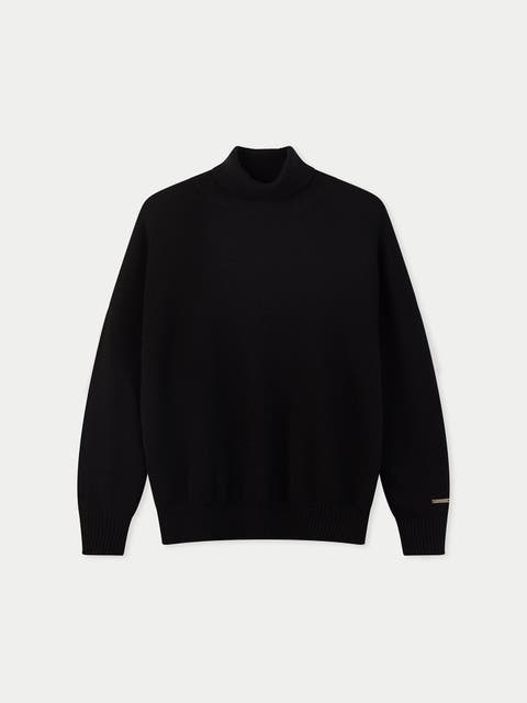 Women T-Neck Cashmere Sweater
