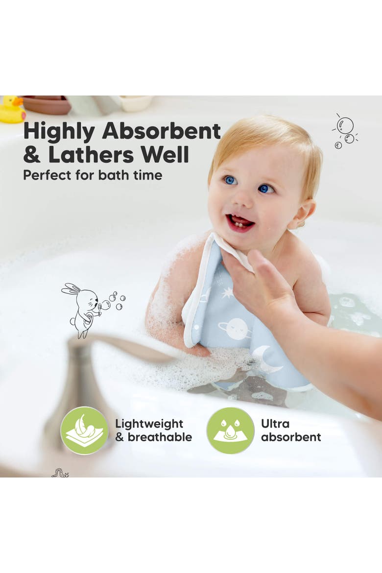 6-Pack Cami Baby Washcloths, Alternate, color, Constellation