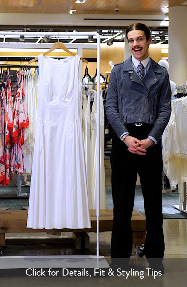 Gwen Shaped Waist Stretch Cotton Dress, sales video thumbnail