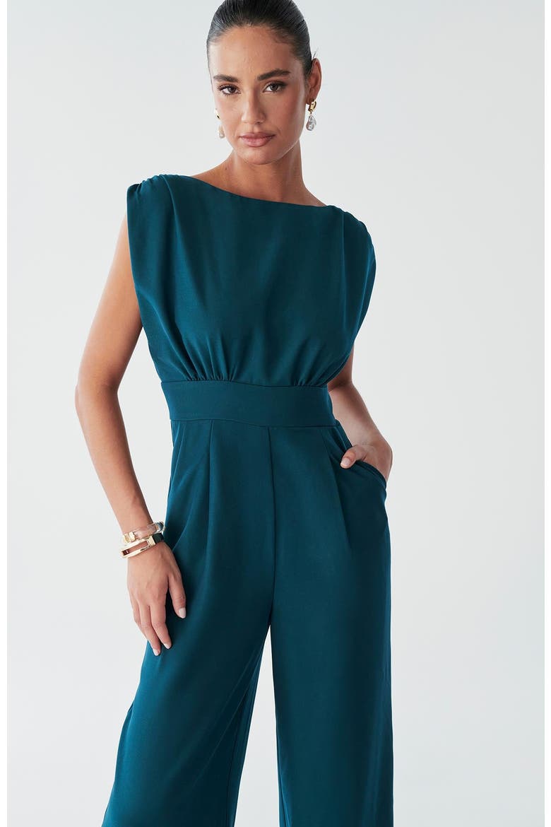 Stella Jumpsuit, Alternate, color, EMERALD