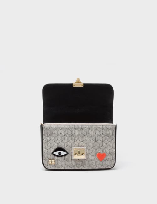 Min & Mon Amantis Leather Crossbody Mini Handbag In Black