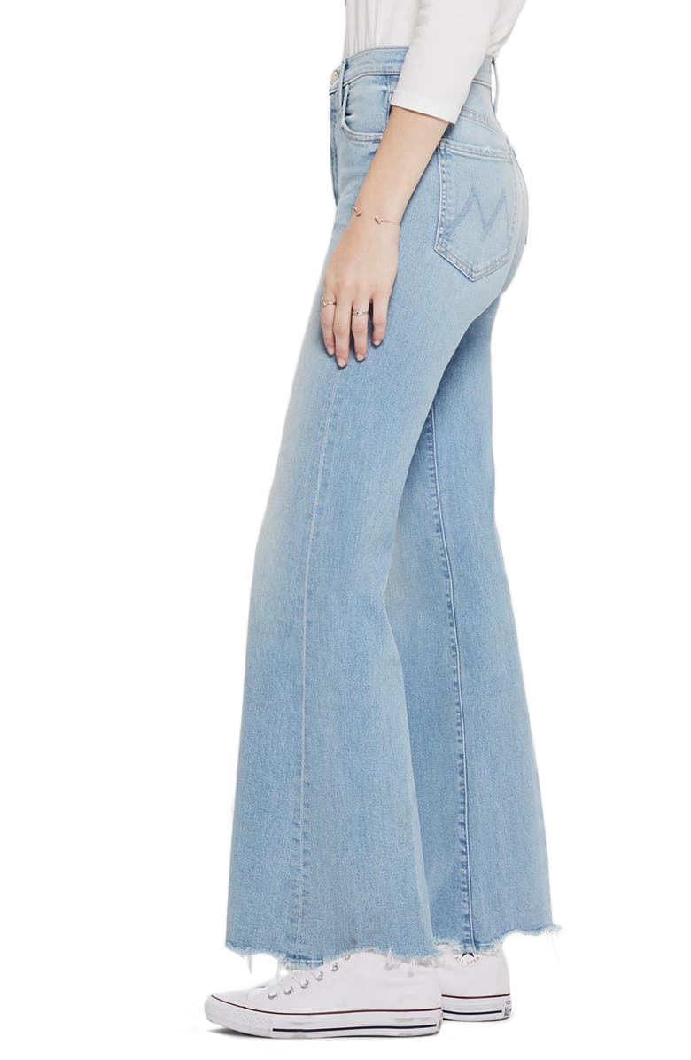 MOTHER The Tomcat Roller High Waist Chew Hem Jeans, Alternate, color, 