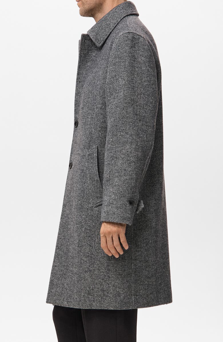 MANGO Herringbone Coat, Alternate, color, 