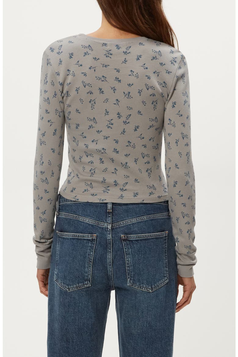 Palmer Floral Long Sleeve Thermal T-Shirt, Alternate, color, STERLING