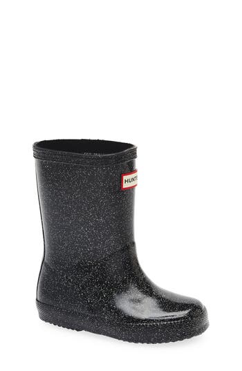 Hunter Kids' First Starcloud Waterproof Rain Boot In Black