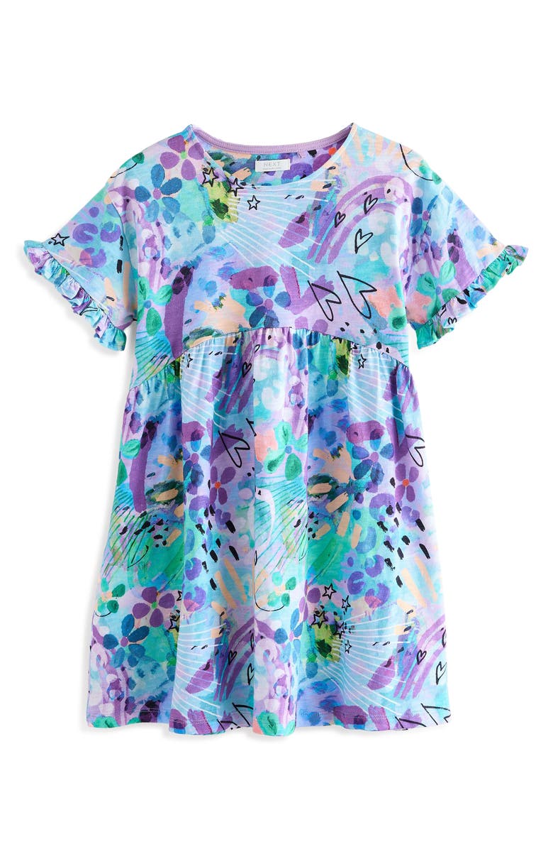 NEXT Kids' Empire Waist Cotton T-Shirt Dress, Main, color,