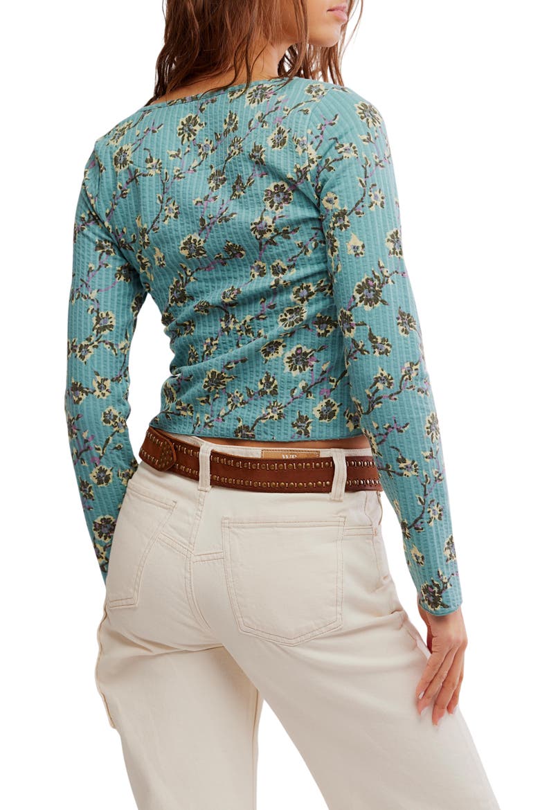 Tilly Cotton Seersucker Cardigan, Alternate, color, MINERAL BLUE COMBO