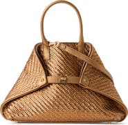 Akris Small Ai Woven Leather Shoulder Bag
