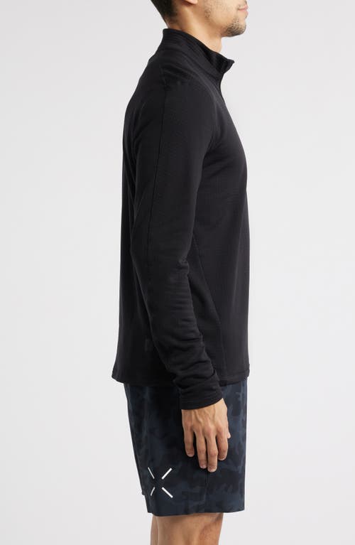 Ten Thousand Over Zip Quarter Zip In Black
