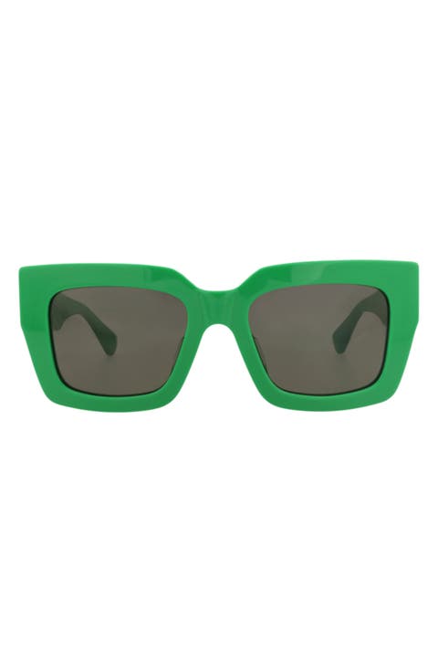52mm Polarized Square Sunglasses
