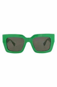 52mm Polarized Square Sunglasses