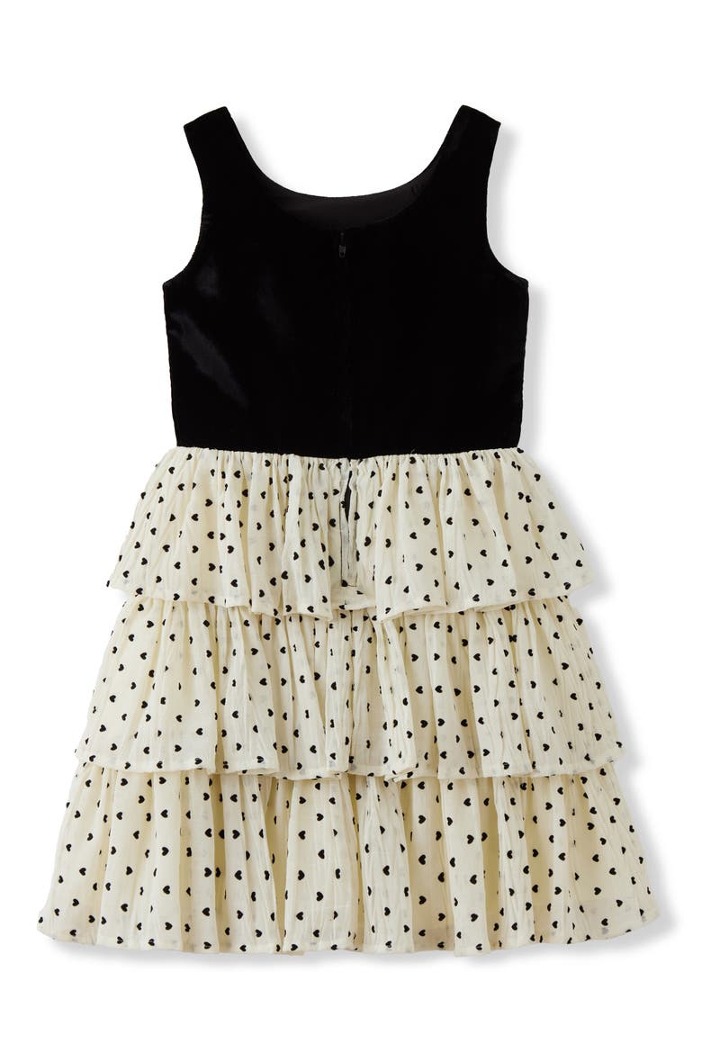 Kids' Velvet Top Tutu Dress, Alternate, color, IVY/ BLACK