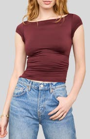 Blu Pepper Boat Neck Top