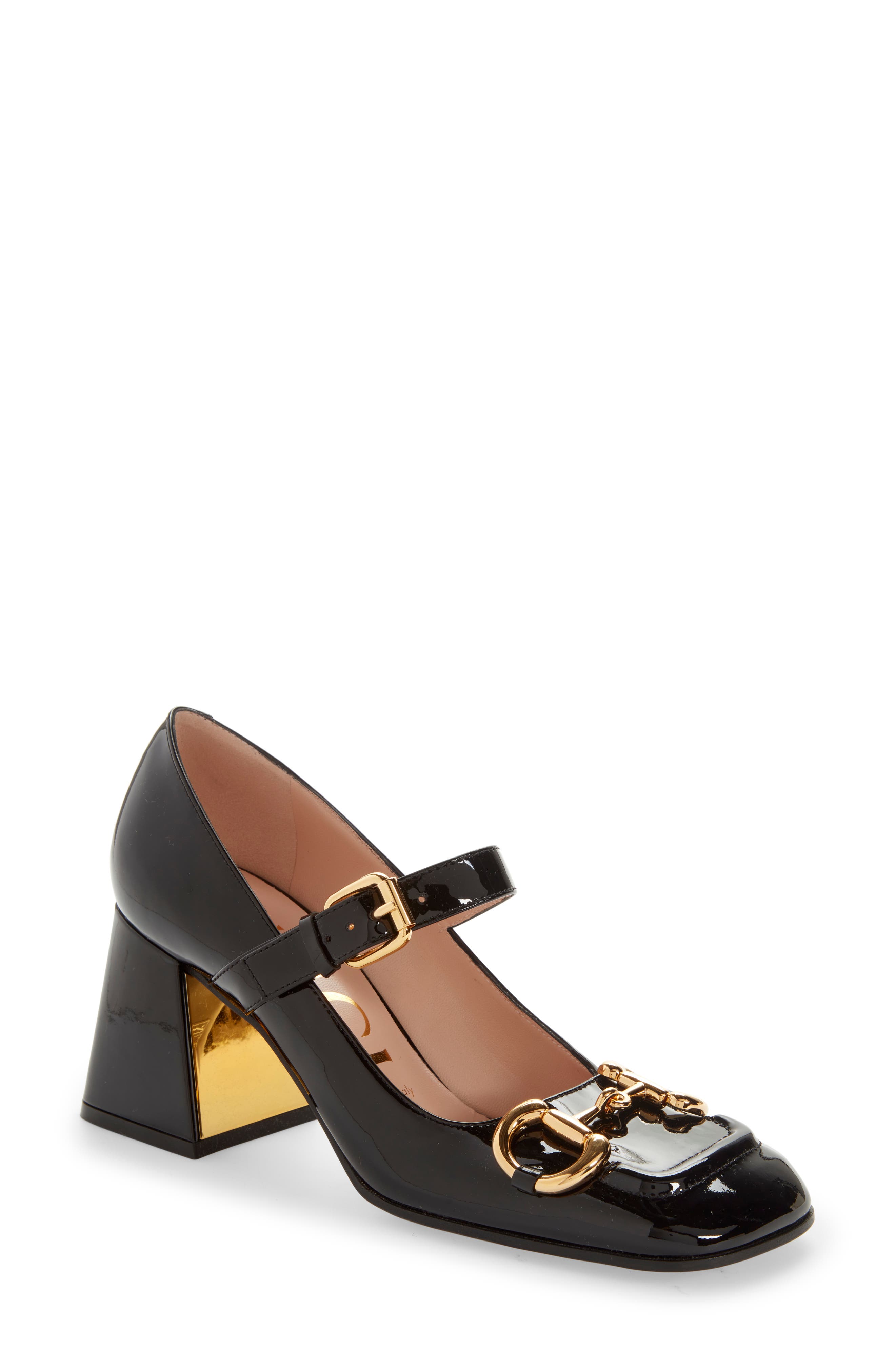 Horsebit Patent Leather Mary Jane Pump, Main, color, NERO