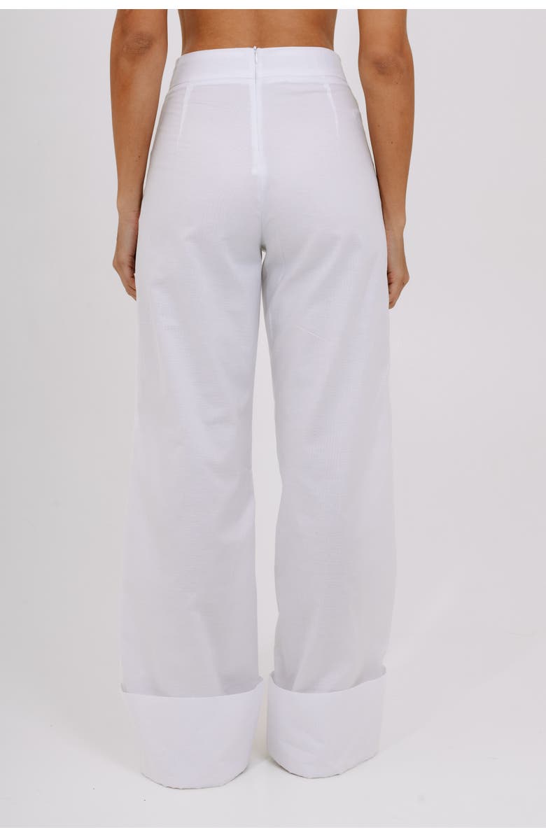 Valentina Gordon Breeze Wide-Leg Pants, Alternate, color, White