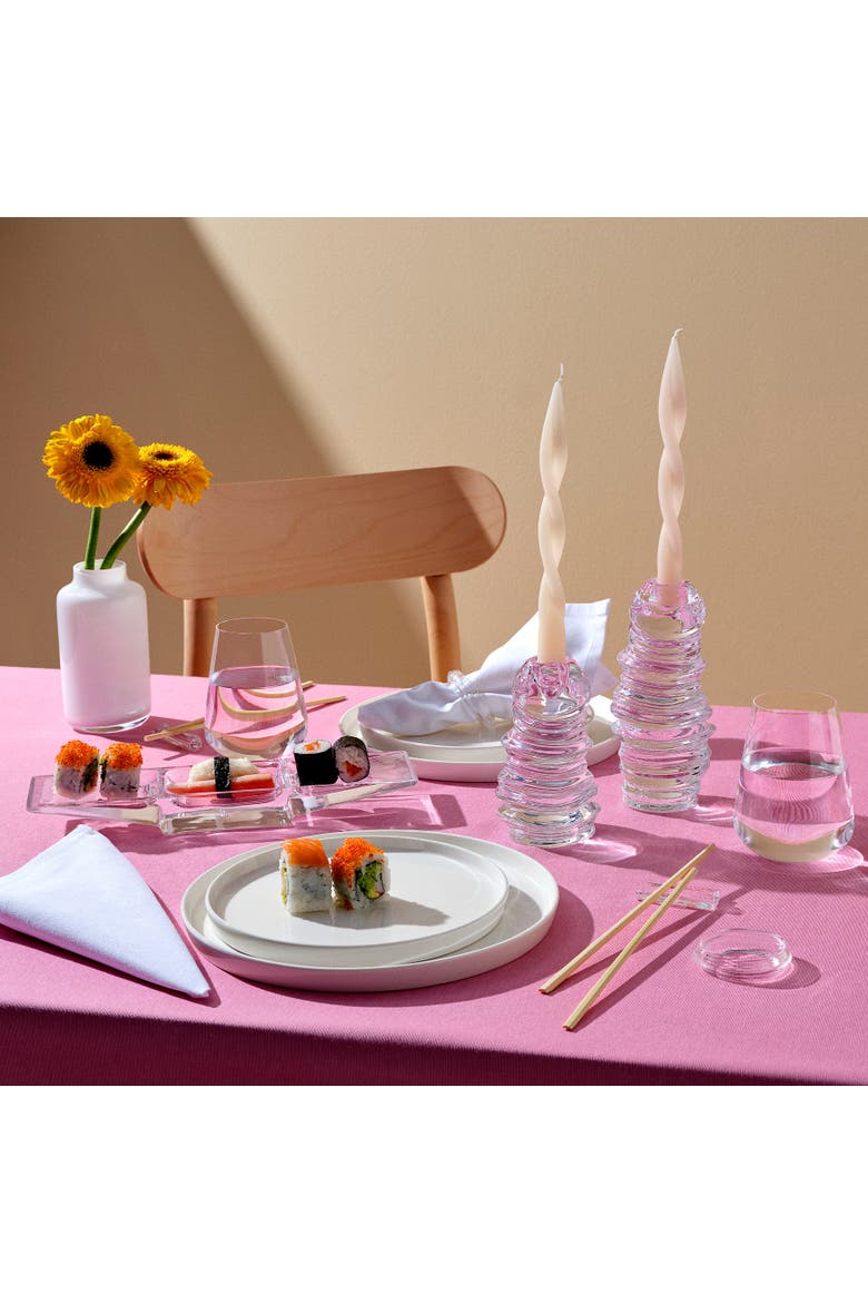 Eos Candle Holder Long, Alternate, color, Clear