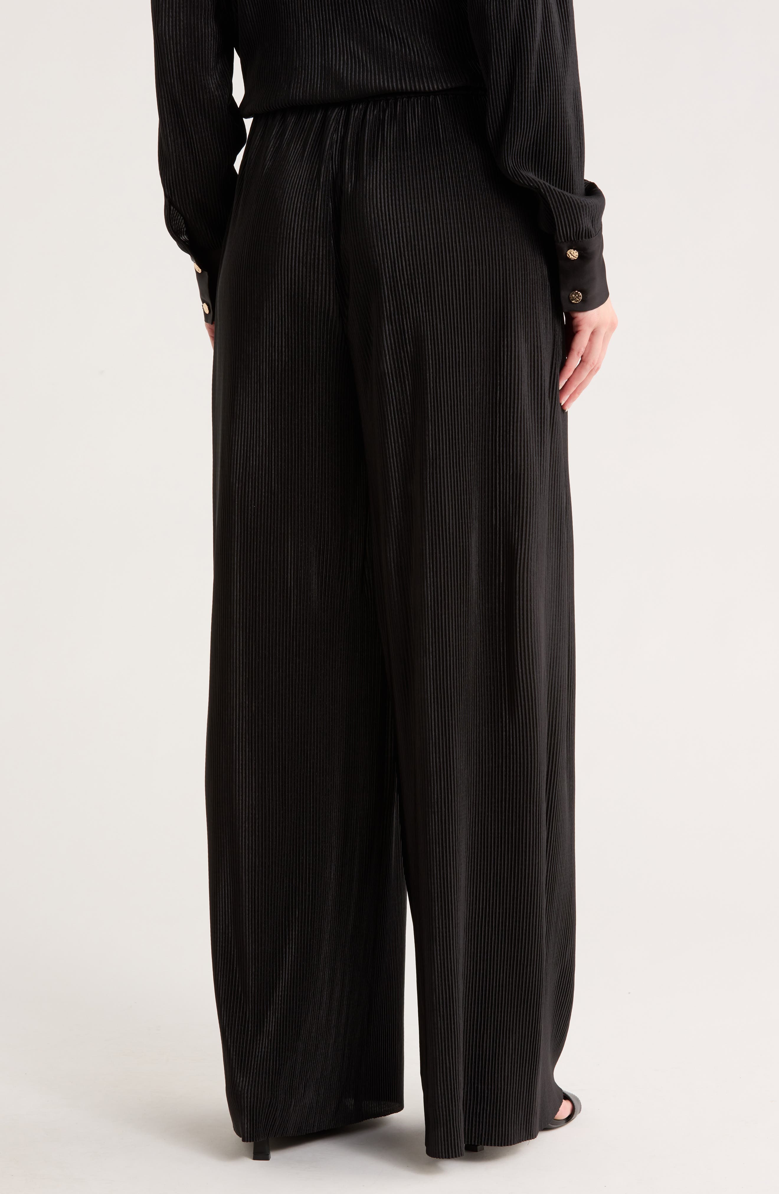 Plisse Charmeuse Pull-On Pants - image 2