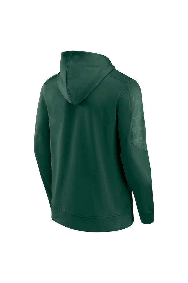 Men's Fanatics Branded Green Miami Hurricanes On The Ball Pullover Hoodie, Alternate, color, Green