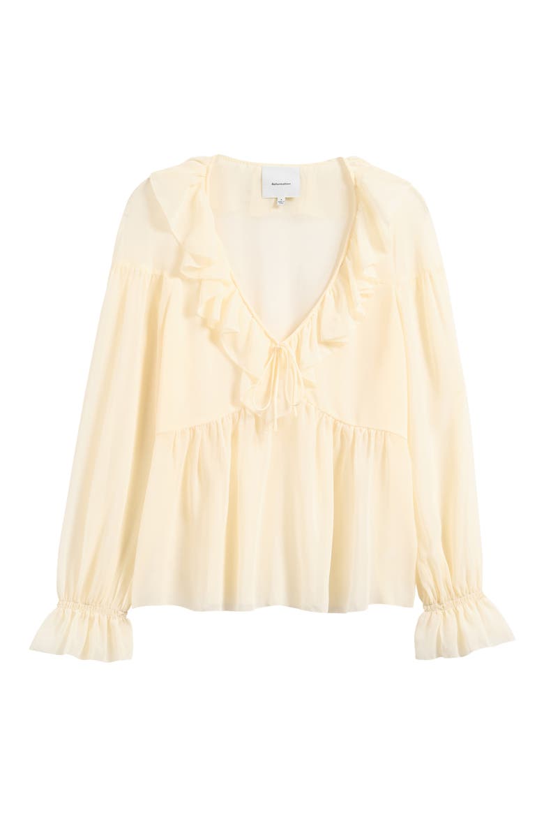 Wyn Ruffle Shirt, Main, color, IVORY