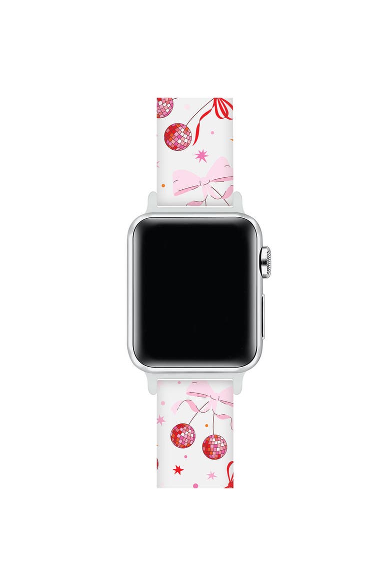 Disco Cherry Silicone Band for Apple Watch + Smartwatch, Alternate, color, Disco Cherry