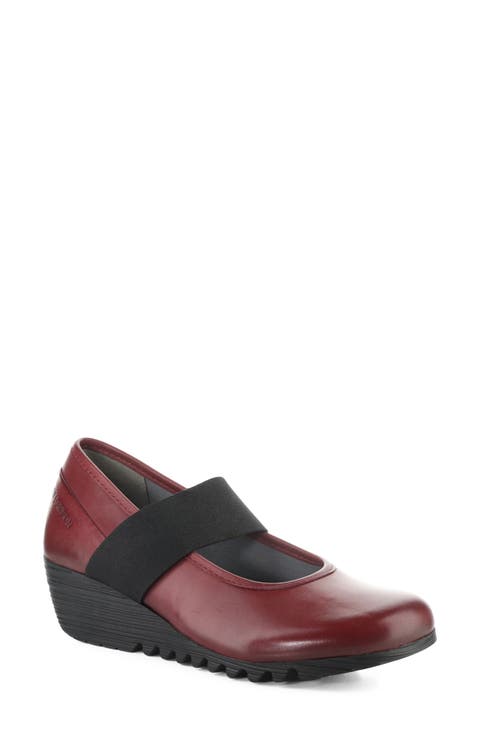 Olid Leather Wedge Pump
