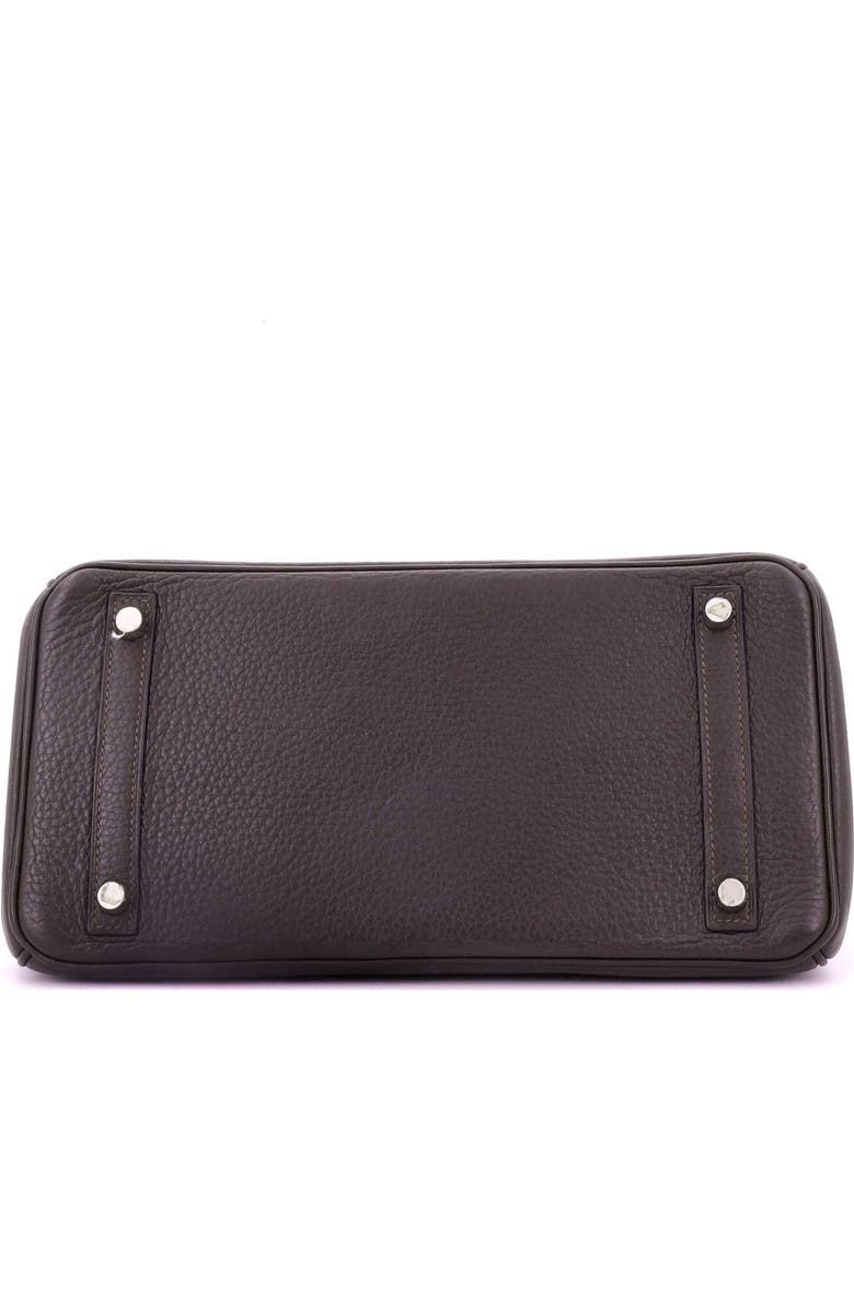 Pre-Owned Hermes Birkin Handbag Brown Clemence with Palladium Hardware 30, Alternate, color, Ebene