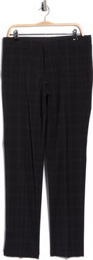 HUGO Hesten Flat Front Glen Plaid Dress Pants