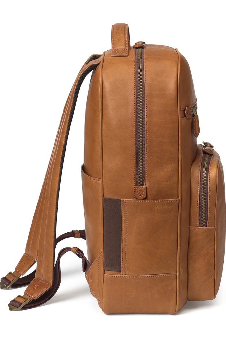 beige leather backpack men Liberty Men's Backpack, Classic Tan Rich and supple Saola Tech Backpack Tan
